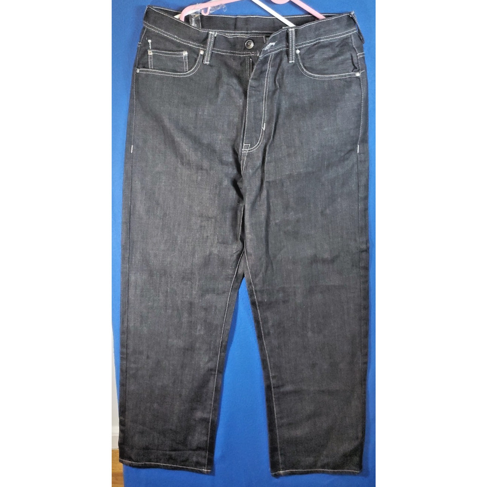 Ecko Unlimited Baggy-Fit Men's Denim Black Jeans Size 36 Y2K Hip-Hop